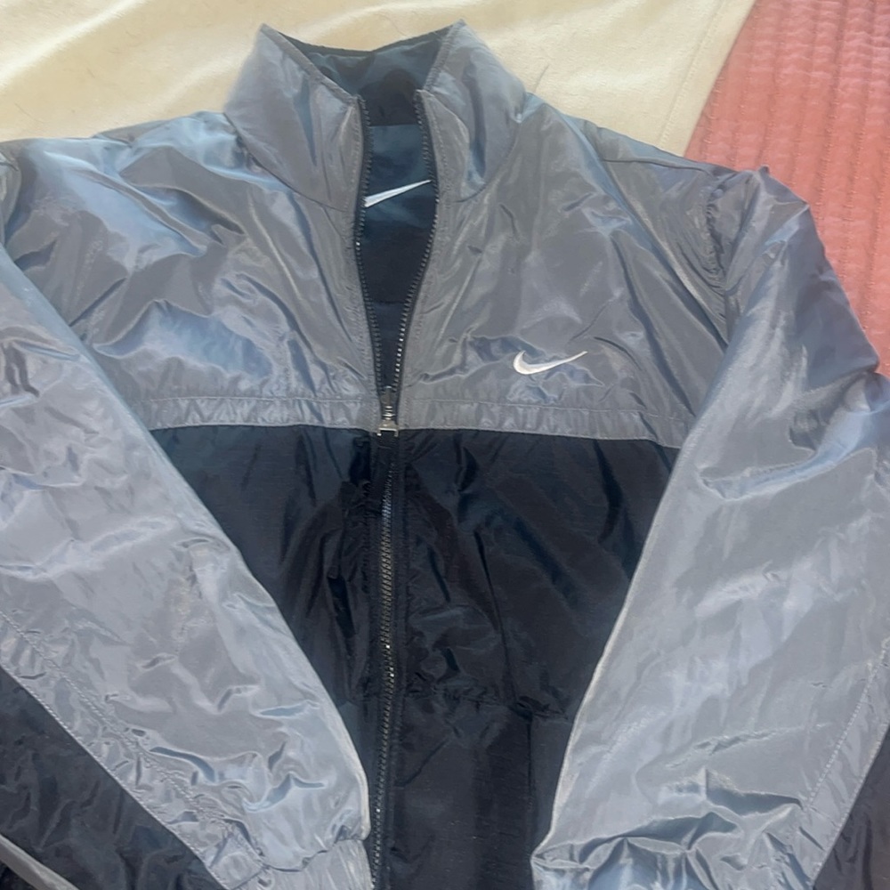 Black & Gray Reversible Nike Puffer Jacket
